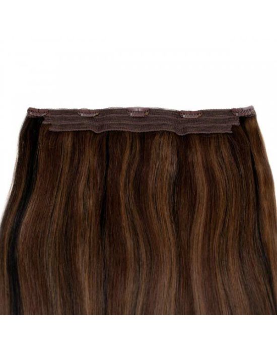 Seamless1 Mocha Blend Clip In 1 Piece Remy Hair 55cm