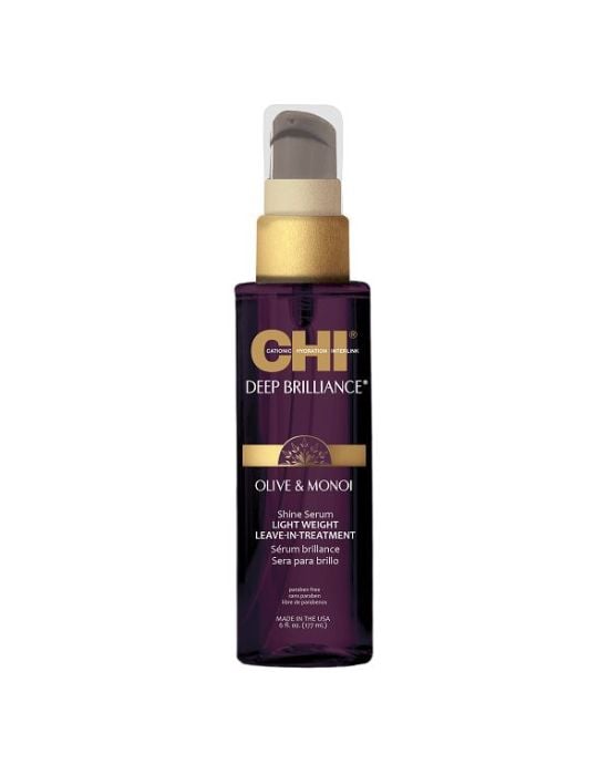 CHI Deep Brilliance Olive & Monoi Shine Serum Lightweight Leave-in Treatment 89ml