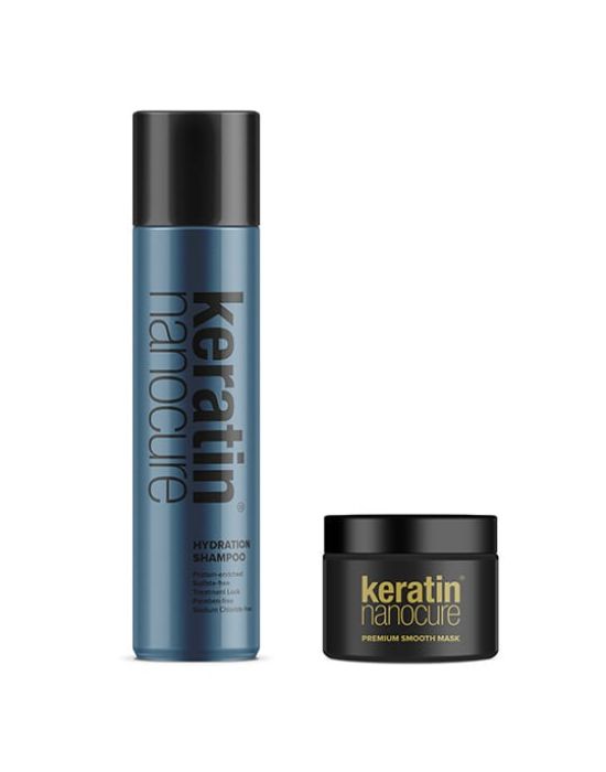 Keratin Nanocure® Hydration Shampoo 500ml+ Smooth Mask 250ml