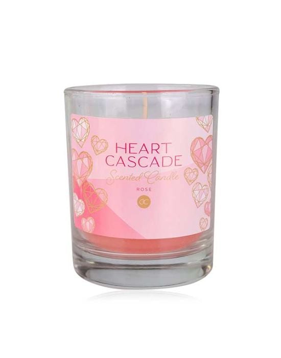 Accentra Heart Cascade Scented Candle Rose