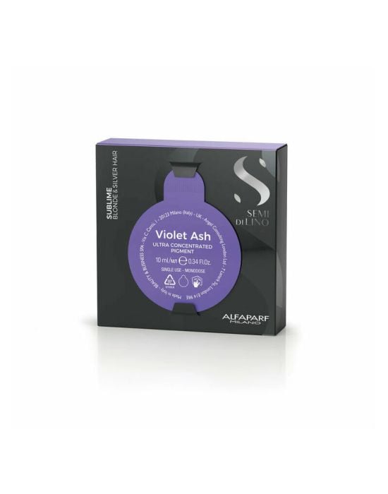 Alfaparf Semi di Lino Sublime Violet Ash Ultra Concentrated Pigment for Blonde & Silver Hair 10ml