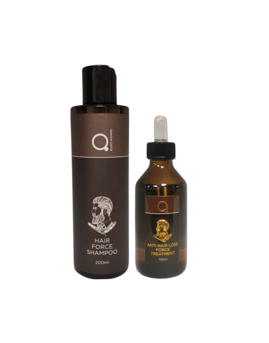 Qure Anti Hair Loss Force Treatment Shampoo & Lotion (Σαμπουάν 200ml & Λοσιόν 100ml Ενδυνάμωσης Κατά Της Τριχόπτωσης)