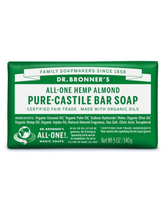 Dr Bronner's - Almond Pure Castile bar Soap