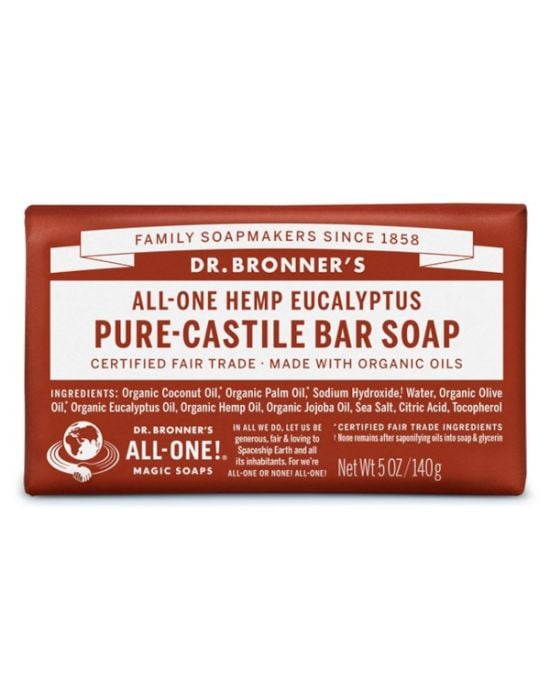 Dr Bronner's - Eucalyptus Pure Castile bar Soap 