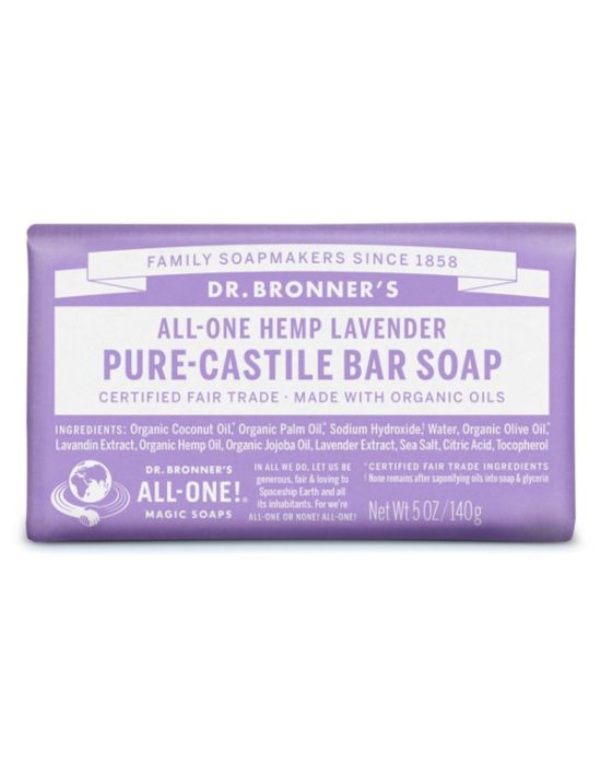 Dr Bronner's - Lavender Pure Castile bar Soap