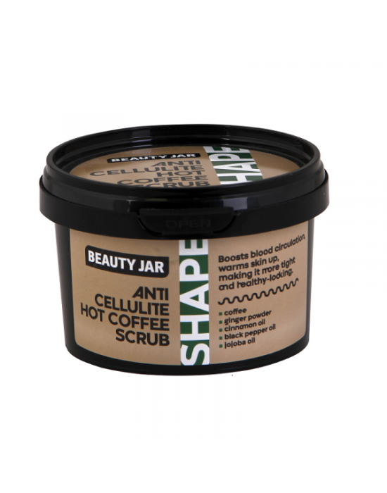 Beauty Jar Shape Anti-Cellulite Hot Coffee Scrub 250gr