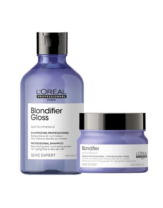 L’Oreal Professionnel Serie Expert Blondifier Duo Set (Gloss Shampoo 300ml + Mask 250ml)