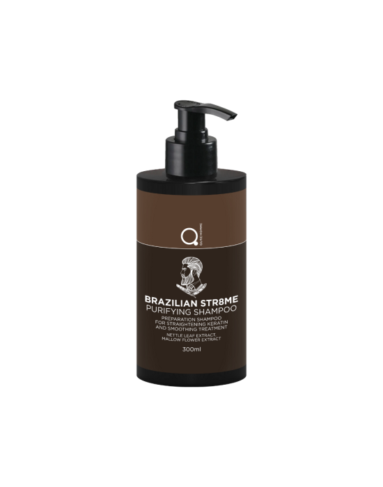 Qure Brazilian STR8ME Purifying Shampoo (Για Βαθύ Καθαρισμό) 300ml