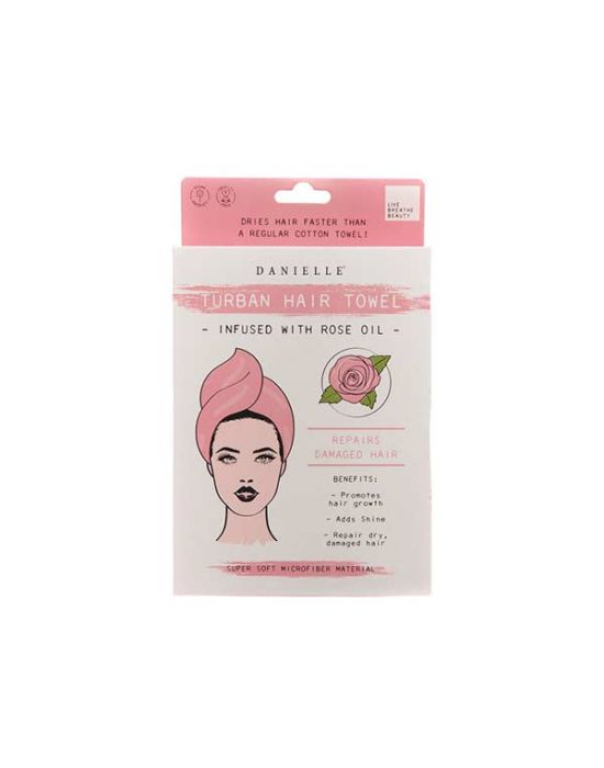 Danielle Creations Rose Oil Infused Hair Turban 24*64cm - By Upper Canada