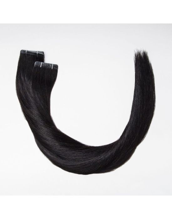 NV Premium Tape Hair Extensions 53-55cm Dark Night/1B