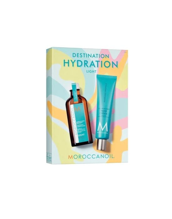 Moroccanoil Hydration Destination Light Set (Oil Treatment Light 100ml & ΔΩΡΟ Hand Cream 100ml)