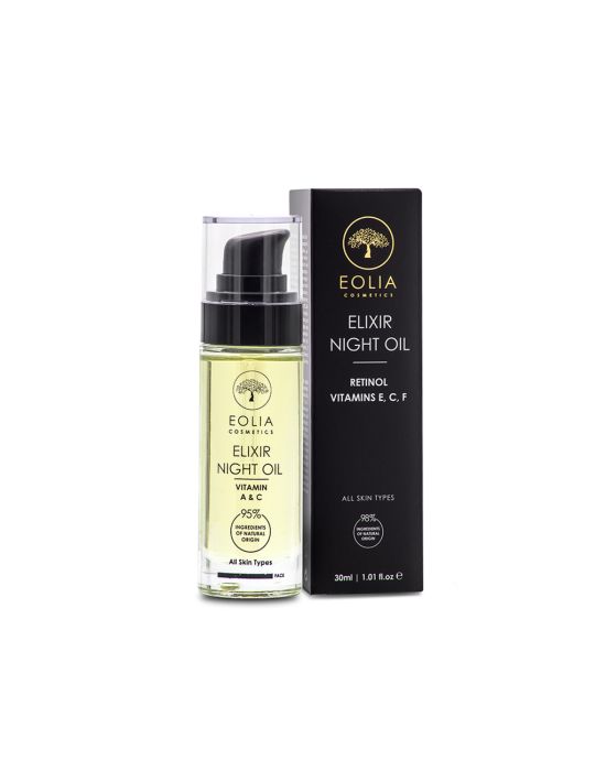 Eolia Cosmetics Elixir Night Oil With Retinol, Vit Ecf & Inca Omega Oil 30ml