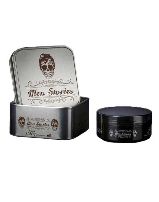 Men Stories Barber Wax Strong Shine C404 Steel Box 150ml