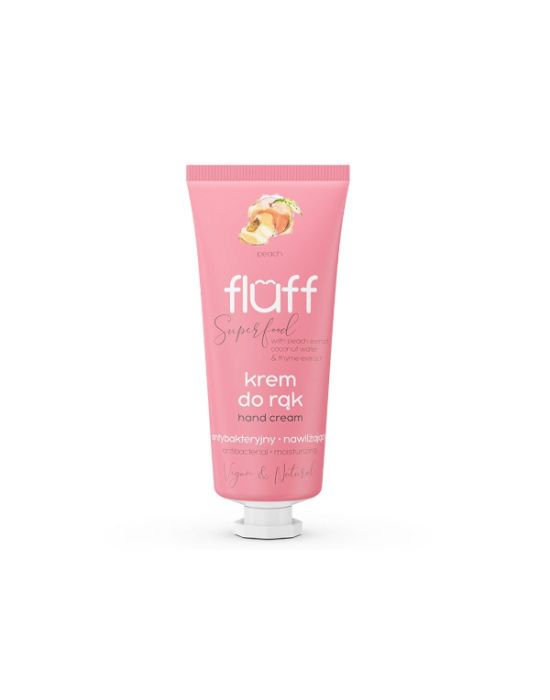 Fluff Hand Cream Antibacterial & Moisturizing Peach 50ml