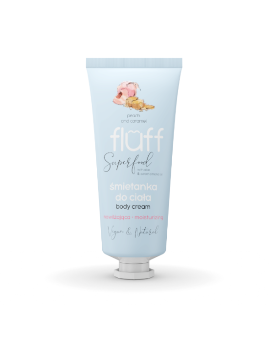 Fluff Peach & Caramel Moisturising Body Cream 150ml