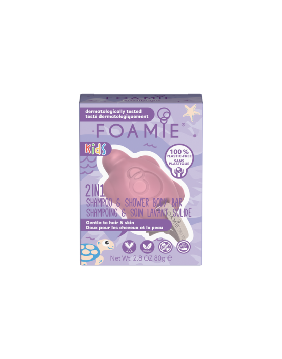Foamie Shampoo & Shower Body Bar Strawberry Turtally Cute for Kids 80gr