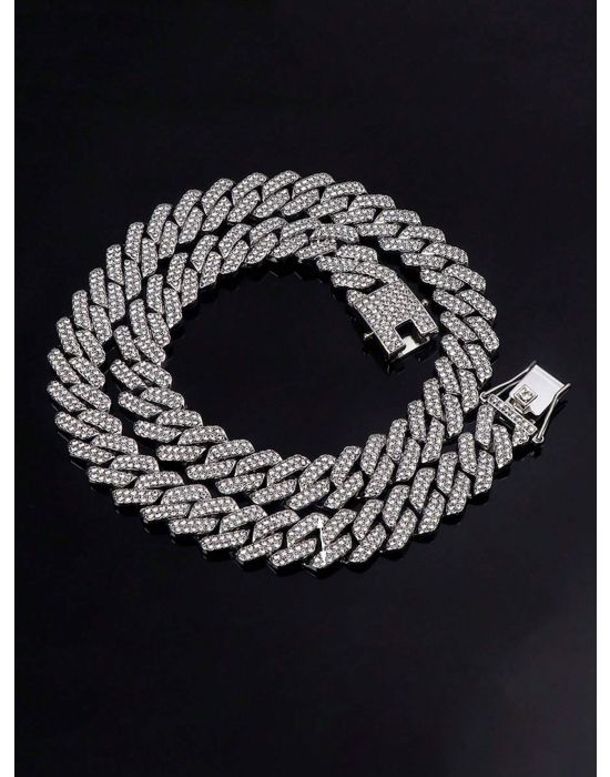 Full Diamond Chain Necklace Hip Hop Style