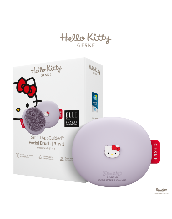 Geske Hello Kitty Facial Brush 3 in 1 Purple