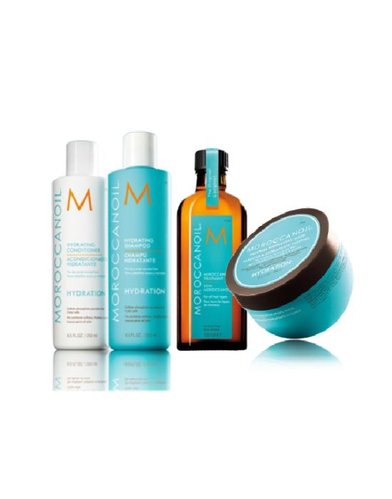 Moroccanoil Hydration Premium Collection (Shampoo+Conditioner+Mask+Oil)