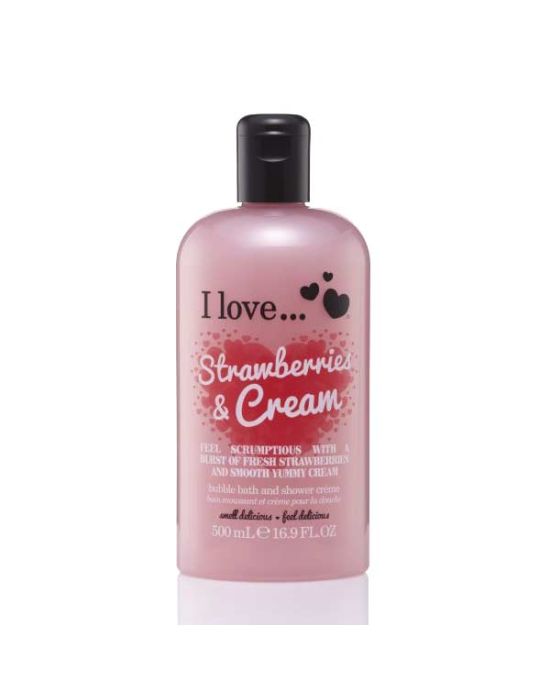 I Love Originals Strawberrιes & Cream Bubble Bath 500ml