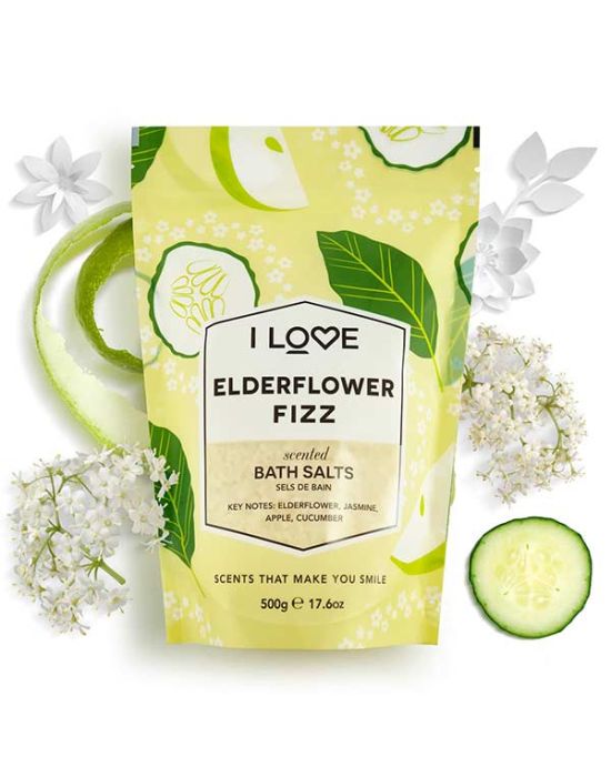 I Love Scents Elderflower Fizz Bath Salts 500gr