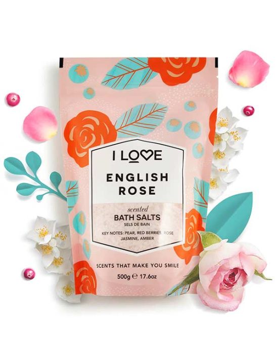 I Love Scents English Rose Bath Salts 500gr