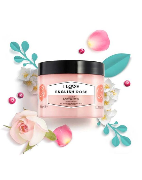 I Love Scents English Rose Body Butter 300ml