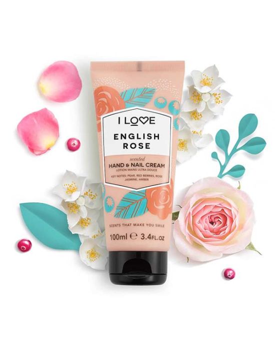 I Love Scents English Rose Hand and Nail Cream 100ml