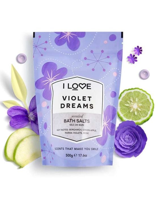 I Love Scents Violet Dreams Bath Salts 500gr