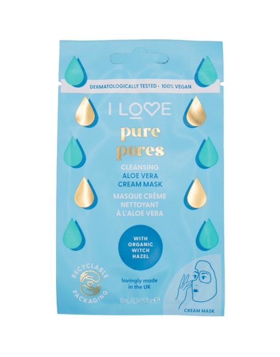 I Love Pure Pores Cleansing Aloe Vera Cream Mask 10ml