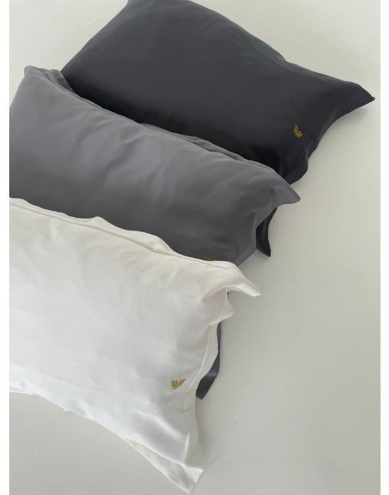 Angelopoulos Hair & Beauty x Kimisoo Harmony Oxford Pillow Case Γκρί
