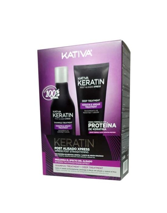 Kativa Keratin Post Alisado Xpress Kit (Shampoo 250ml & Treatment 200ml)