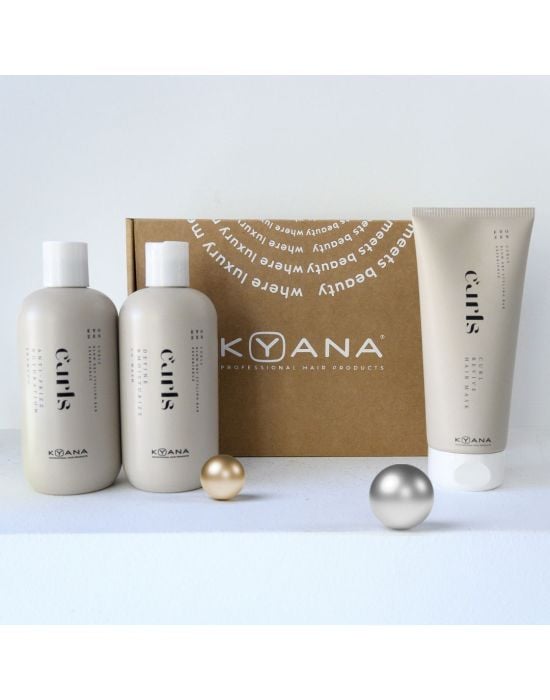 Kyana Curls Routine Set (Shampoo 300ml, Mask 200ml, GIFT Co-wash 300ml)