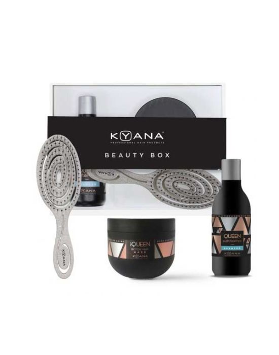 Kyana Herboria Max Smooth Hair Set (Botox Mask 500ml, Shampoo 250ml, FREE Biofriendly Brush)