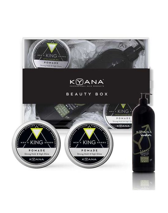 Kyana King Men's Total Styling Beauty Box 2 (2x100ml Pomade & ΔΩΡΟ Shampoo & Shower Gel 2 in 1 1000ml)