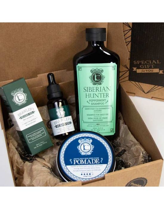Lavish Men Care - Gift Set Premium II (Shampoo 250ml, Pommade 100ml, Oil 30ml)