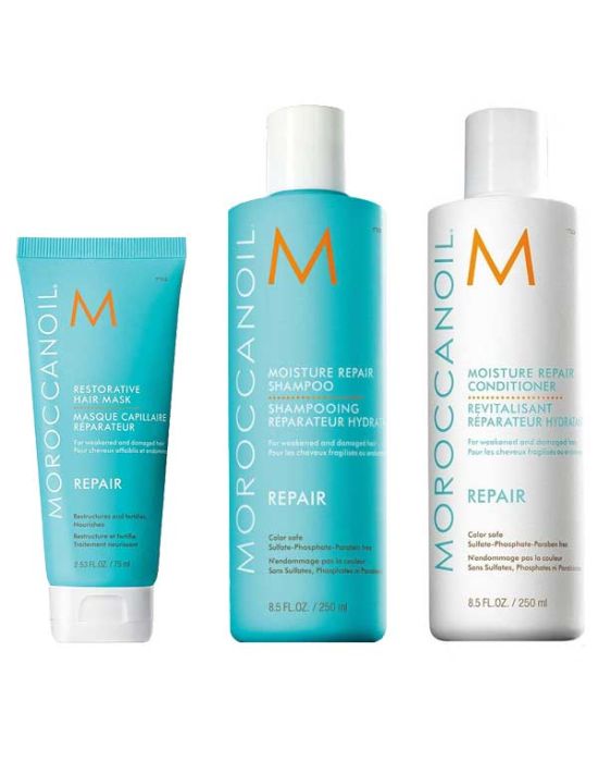 Limited Offer! Moroccanoil Repair Set δεν περιλαμβάνει box (Shampoo 250ml,conditioner 250ml &amp; restorative hair mask 75ml )