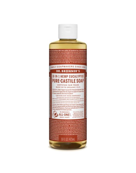 Dr Bronner's - Eucalyptus Pure castile Liquid soap 475ml