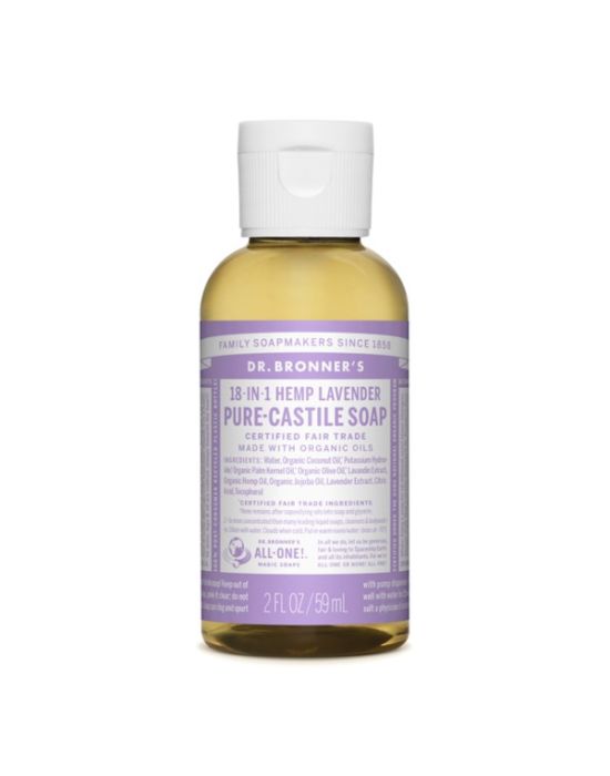 Dr Bronner's - Lavender Pure castile Liquid soap 59ml