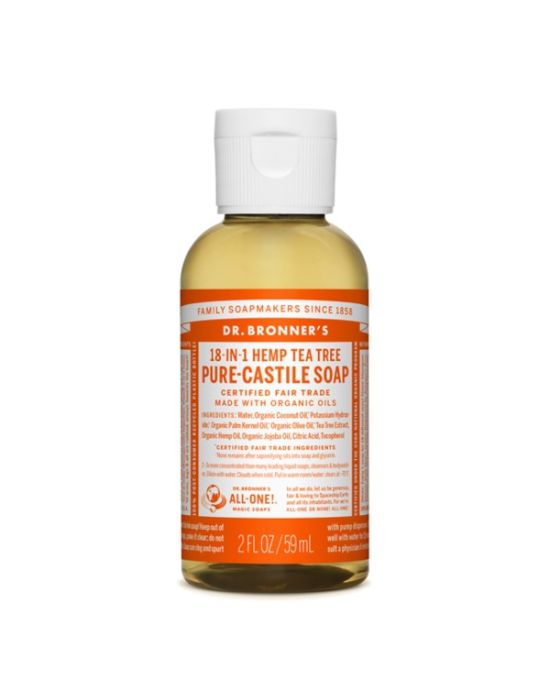 Dr Bronner's - Tea Tree Pure castile Liquid soap 59ml