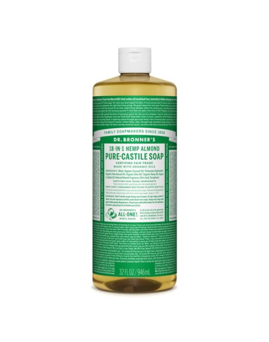 Dr Bronner's - Almond Pure castile Liquid soap 945ml
