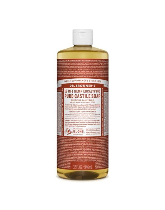 Dr Bronner's - Eucalyptus Pure castile Liquid soap 945ml