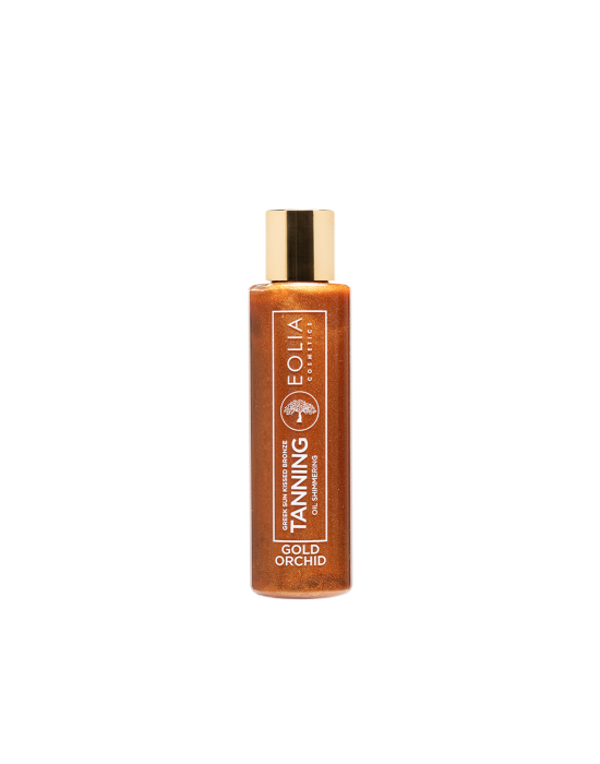 Eolia Cosmetics Tanning Oil Shimmering Greek Sunkissed Bronze Gold Orchid 150ml