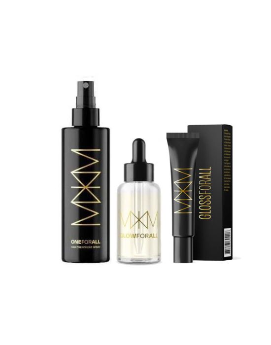 MKM For All Hair Treatment Set (One for All 150ml, Glow For All 50ml, Gloss For All Pavlova 16ml)