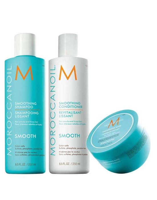 Moroccanoil Smooth Set (Shampoo 250ml, Conditioner 250ml, Mask 250ml)