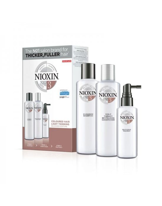 Nioxin Kit Σύστημα 3 (Σαμπουάν 150ml, Conditioner 150ml, Θεραπεία 50ml)