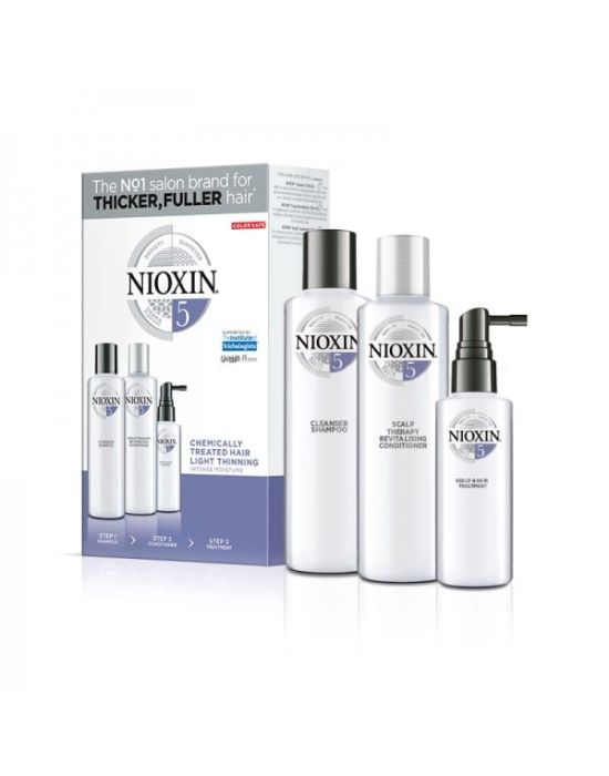 Nioxin Kit Σύστημα 5 (Σαμπουάν 150ml, Conditioner 150ml & Θεραπεία 50ml)