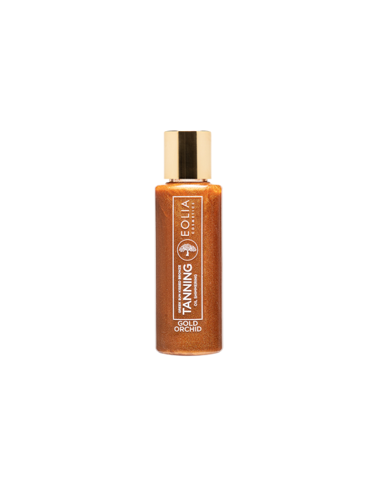 Eolia Cosmetics Tanning Oil Shimmering Greek Sunkissed Bronze Gold Orchid 100ml