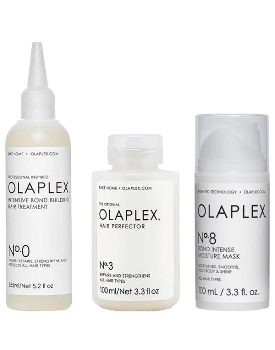 Olaplex Hair Treatment Set (Olaplex No.0 155ml, Olaplex No.3 100ml, Olaplex No.8 100ml)