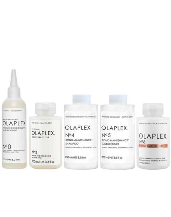 Olaplex Bond Maintenance Hair Treatment Set (No.0 155ml, No.3 100ml, No.4 250ml, No.5 250ml, No.6 100ml)